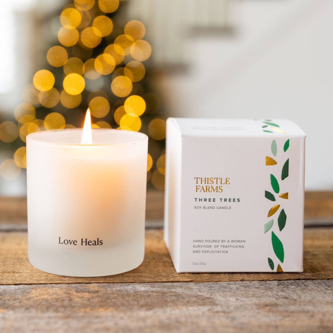 Three Trees Holiday Candle | Spruce Cedarwood Fir