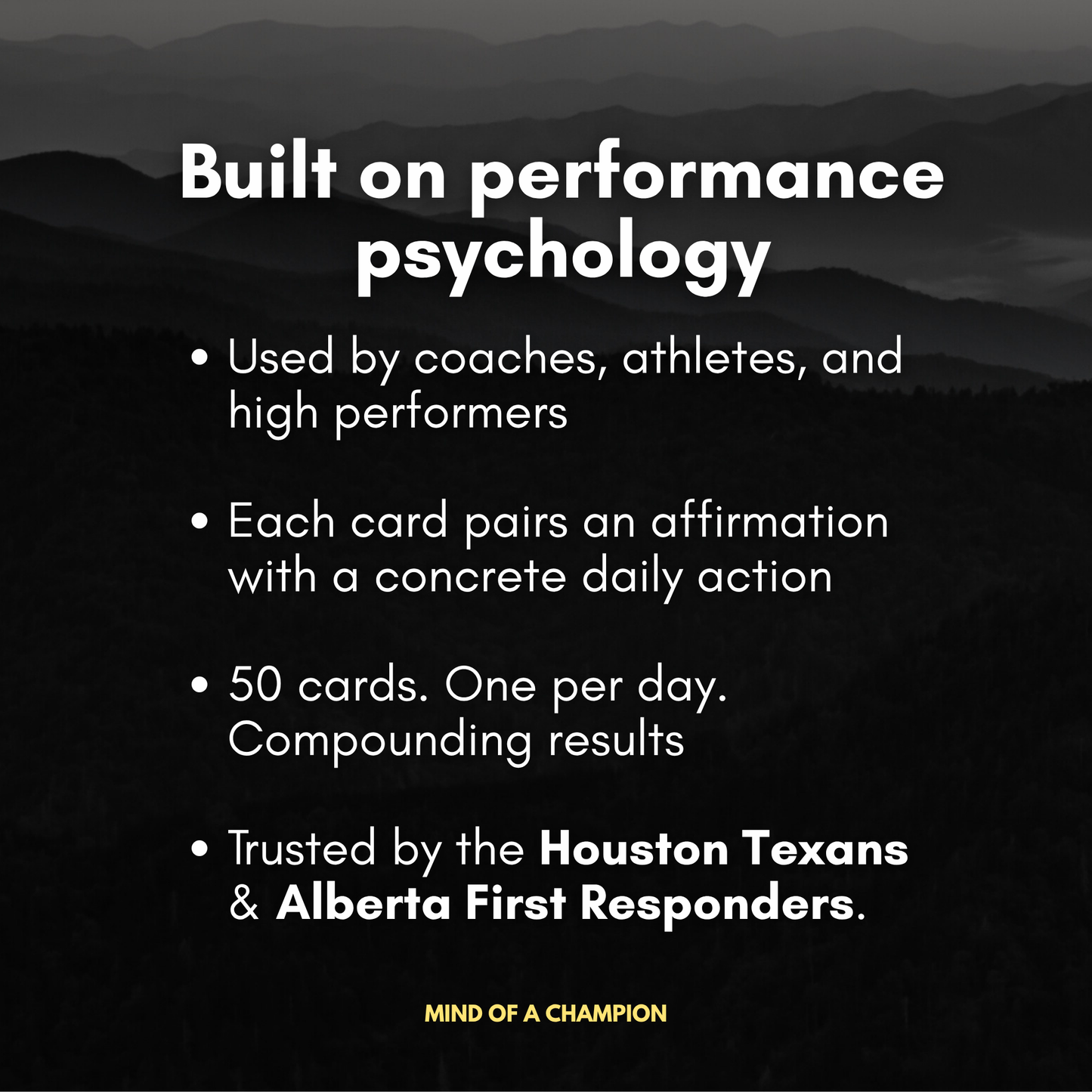 Mind of a Champion - Affirmation Cards
