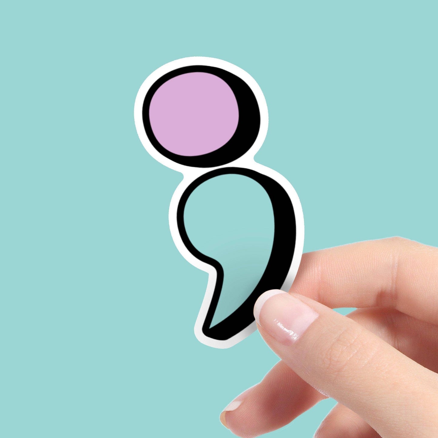Mental Health Semicolon Sticker