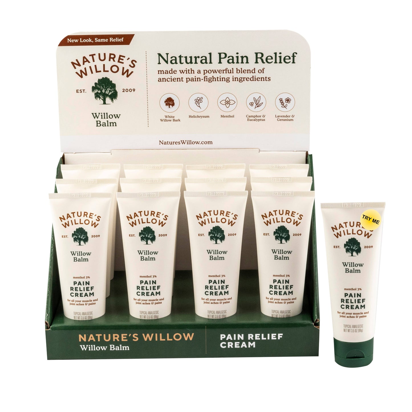 🌸#1 Springtime Gift-Willow Balm Pain Relief Cream 12 Ct