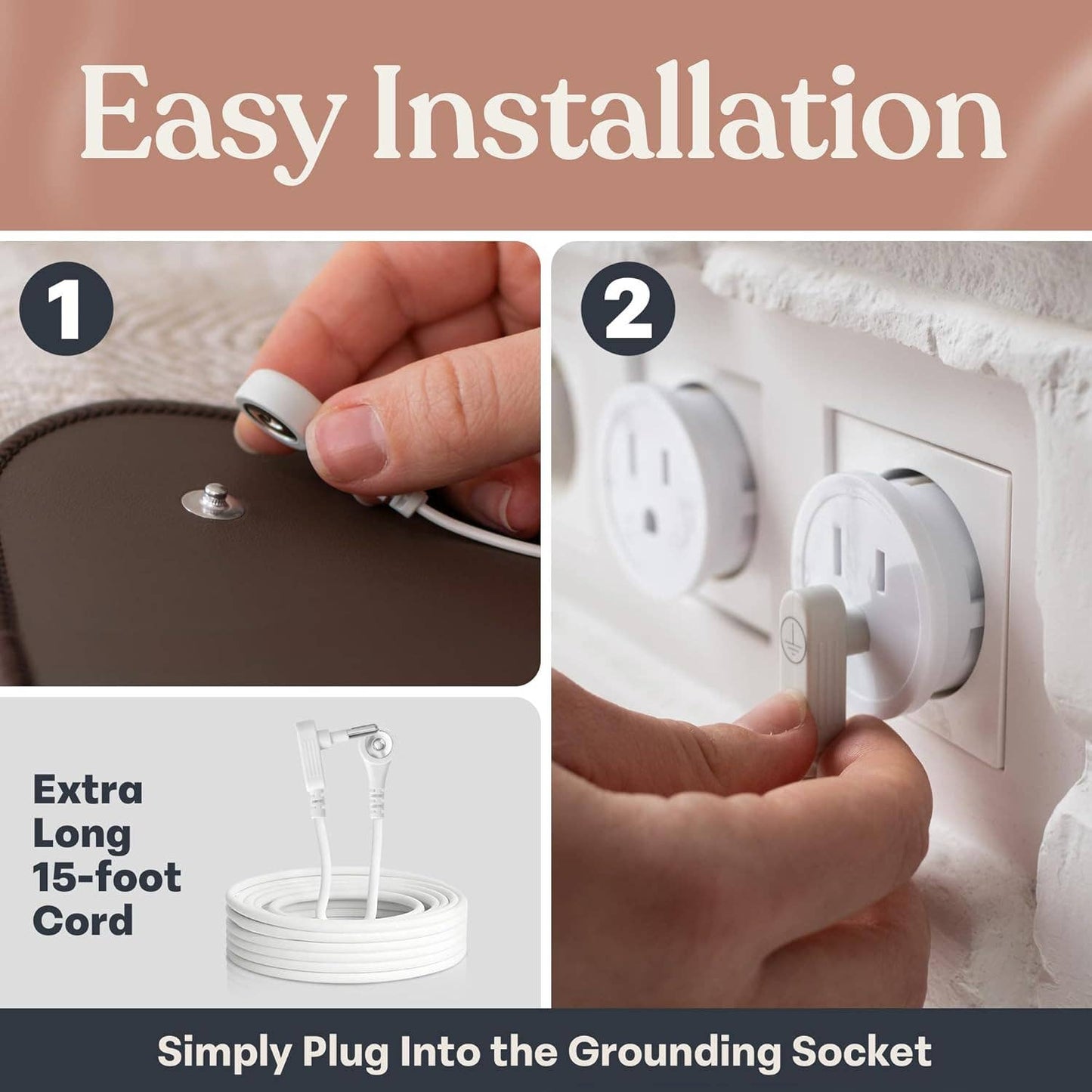 Brown Sunset Sleep Improving Quality Durable Grounding Mat