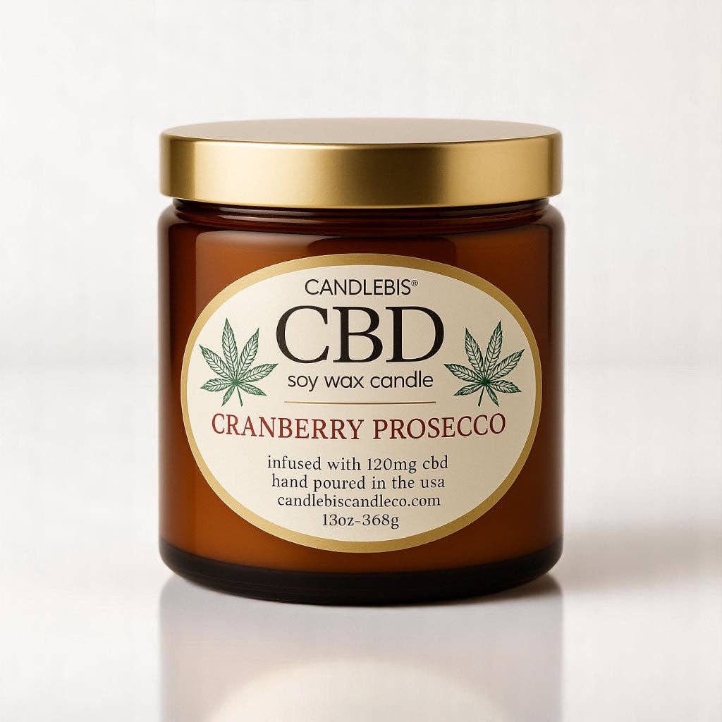 CRANBERRY PROSECCO CBD CANDLE