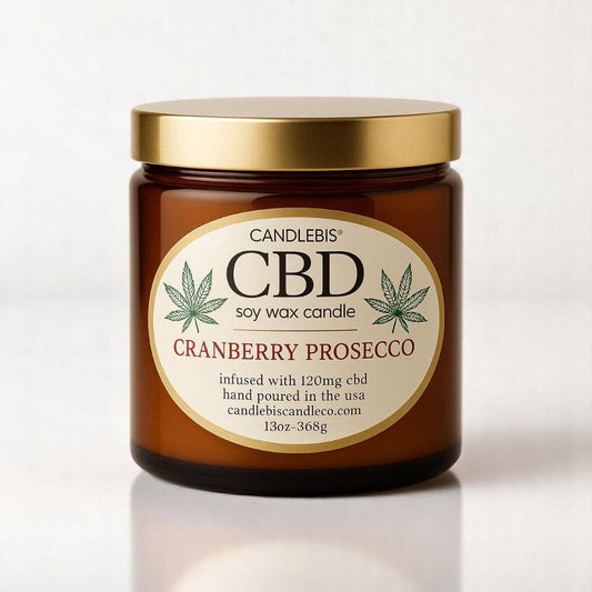 CRANBERRY PROSECCO CBD CANDLE
