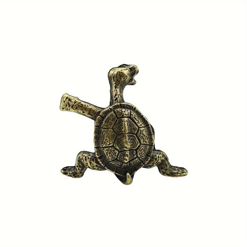 Small Brass Turtle Incense Holder