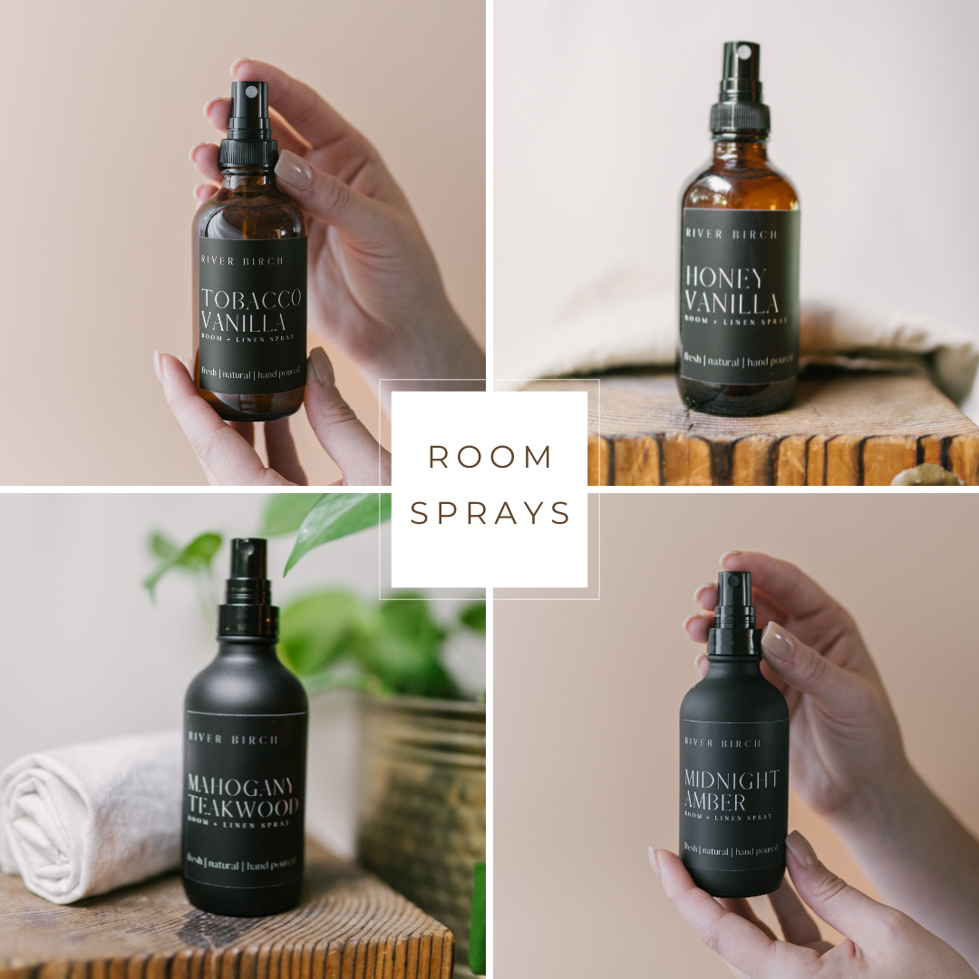 Palo Santo - 4 oz Amber Glass Room + Linen Spray