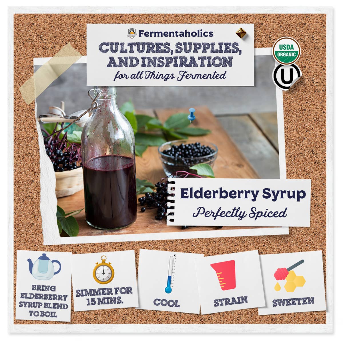 Elderberries Syrup Making Kit