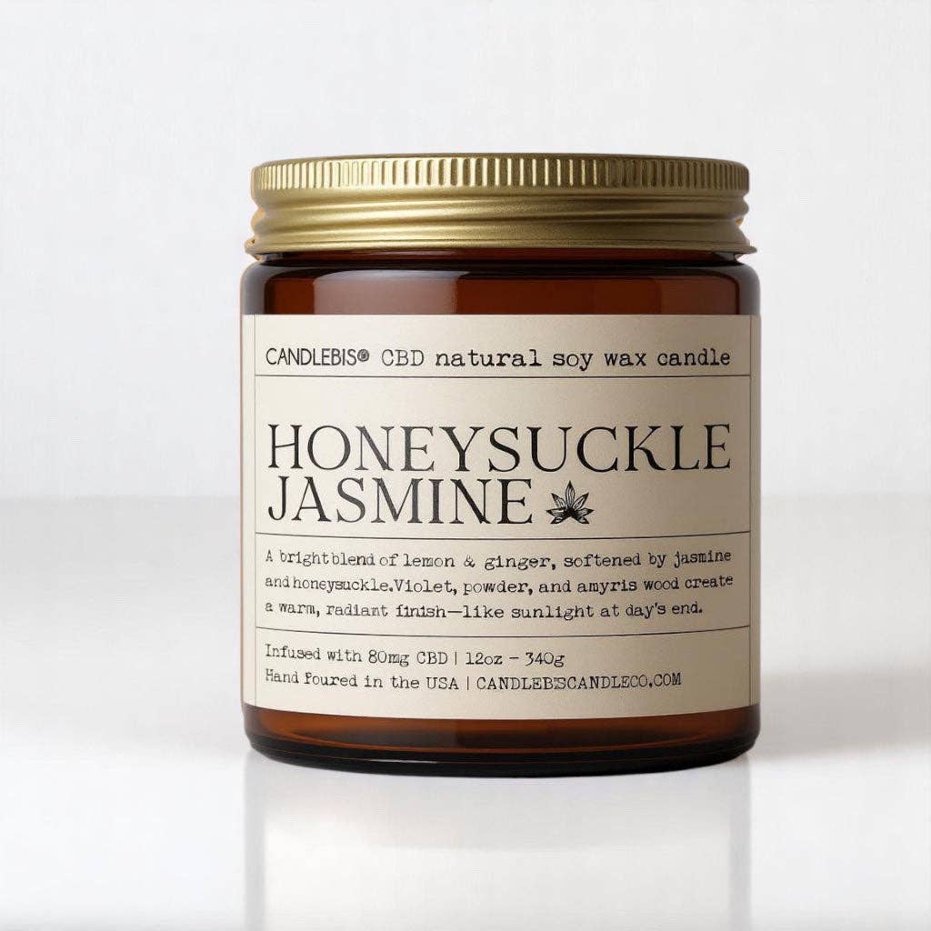 HONEYSUCKLE JASMINE CBD CANDLE