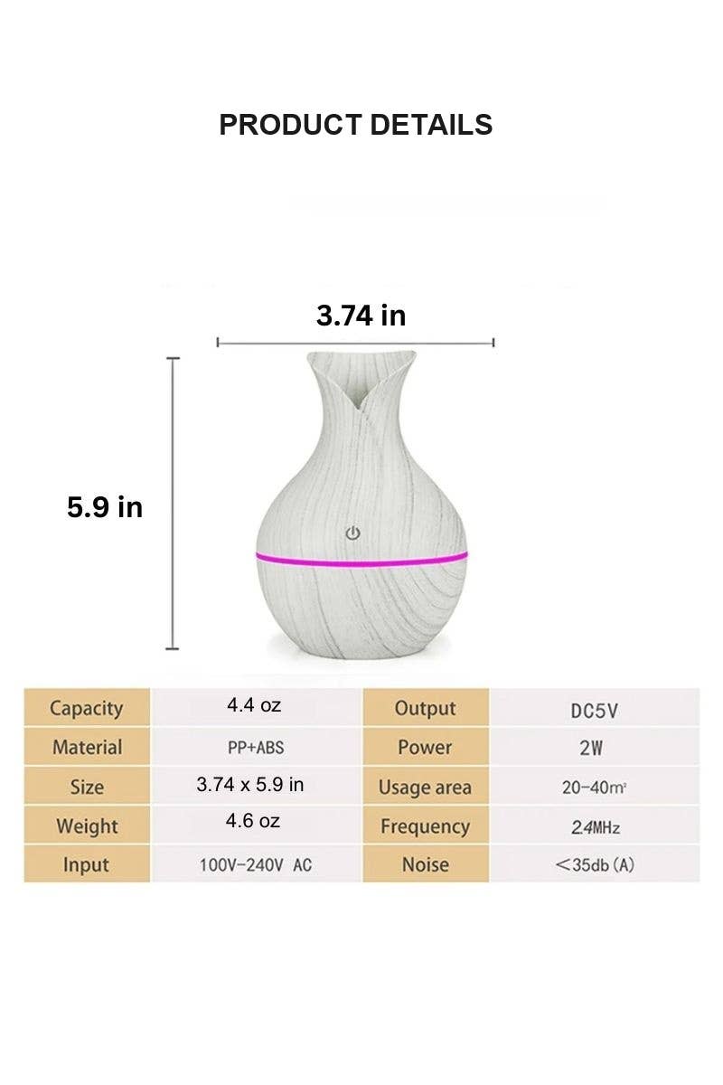 Petal Shaped Ultrasonic Humidifier Aroma Di