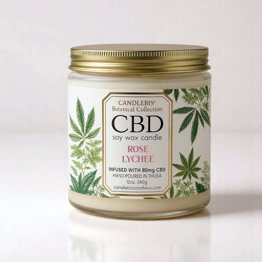 ROSE LYCHEE CBD CANDLE