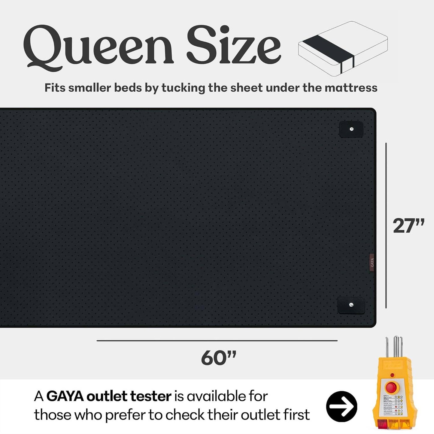 Grounding Mat for Bed – Better Sleep & Inflammation, Queen