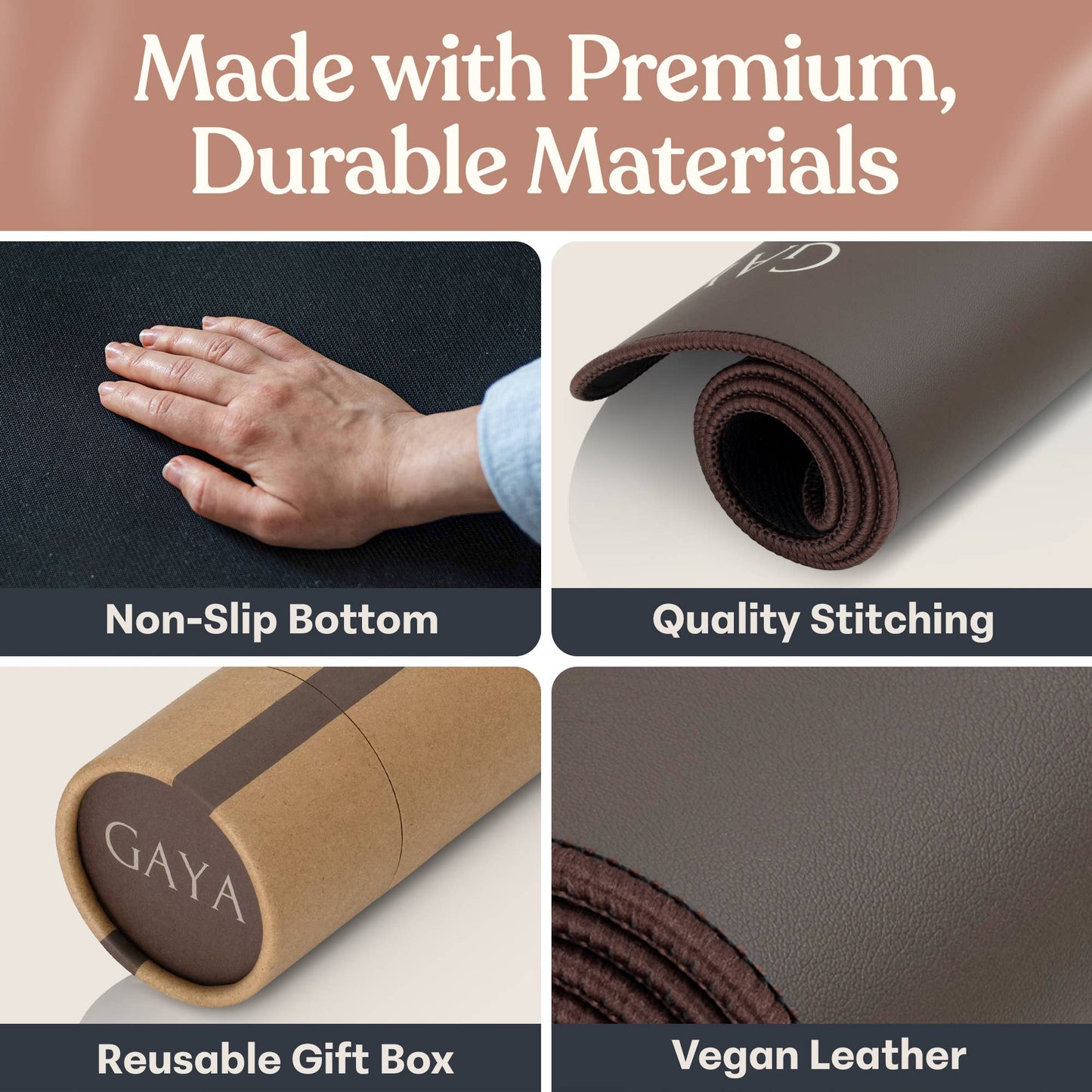 Brown Natural Flow Sleep Improving Quality Grounding Mat