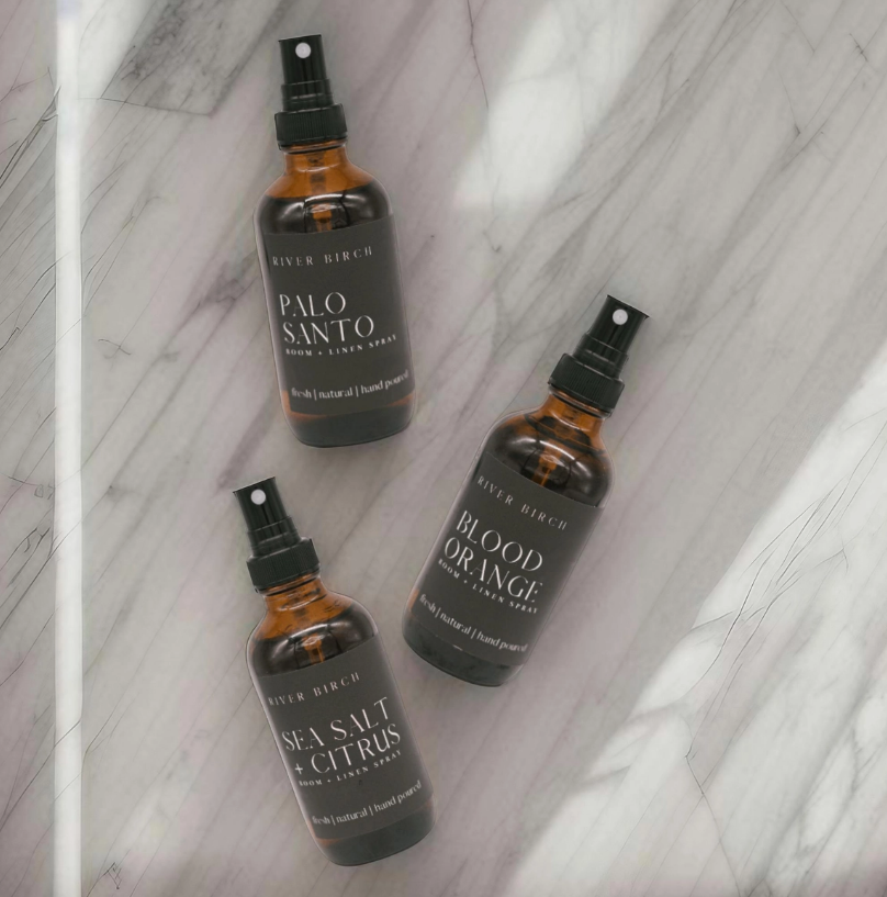 White Sage Lavender - 4 oz Amber Glass Room + Linen Spray