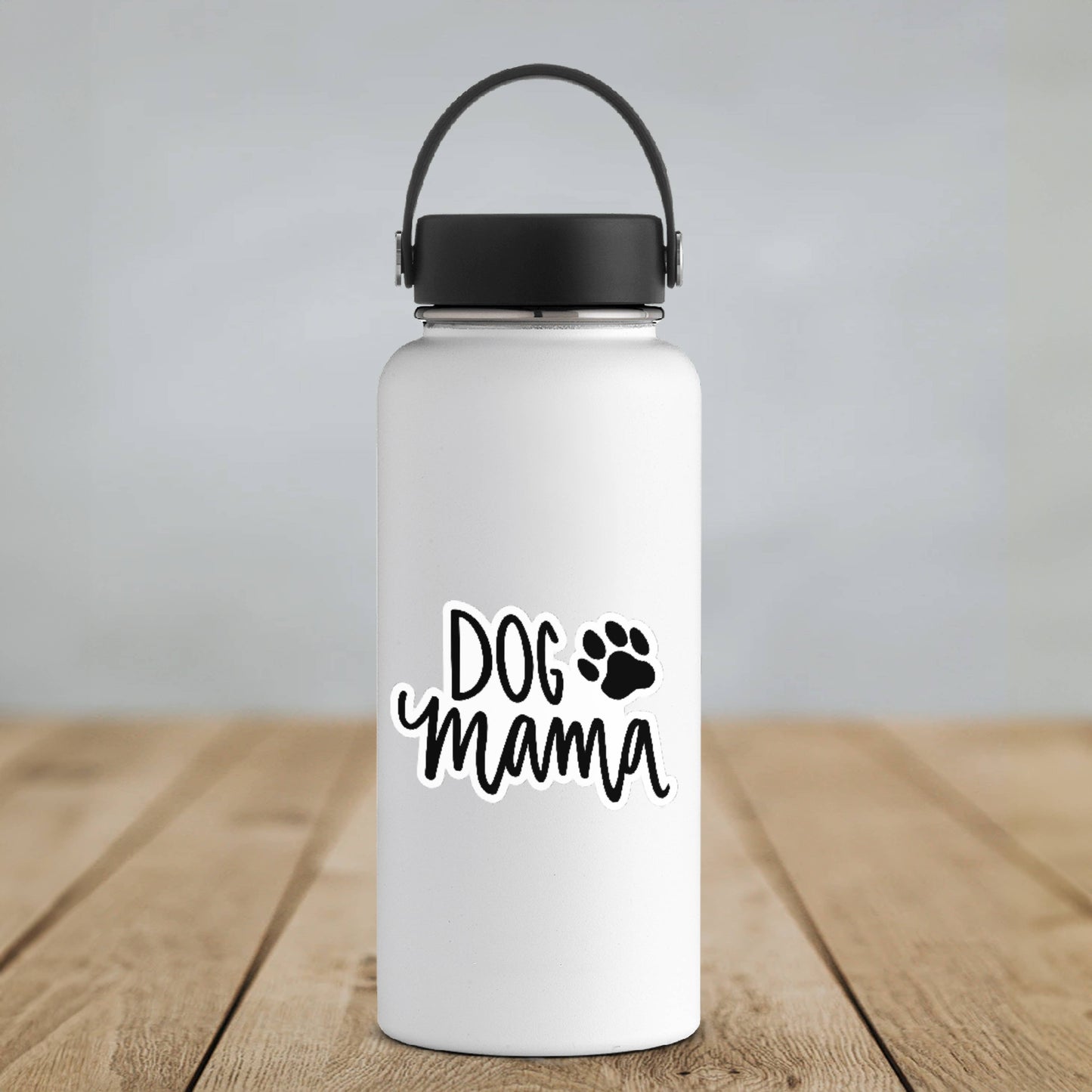 Dog Mama • Cute Pet Lover Vinyl Sticker- Black and White