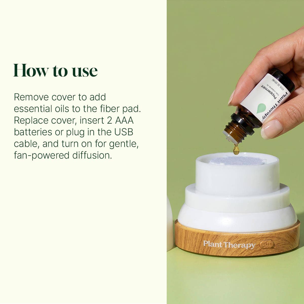 AuraDrop Fan Diffuser for Essential Oils