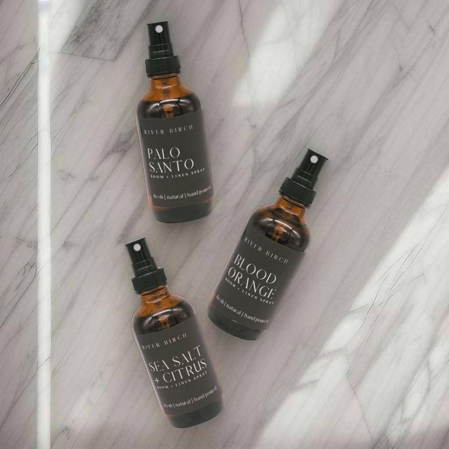 Palo Santo - 4 oz Amber Glass Room + Linen Spray