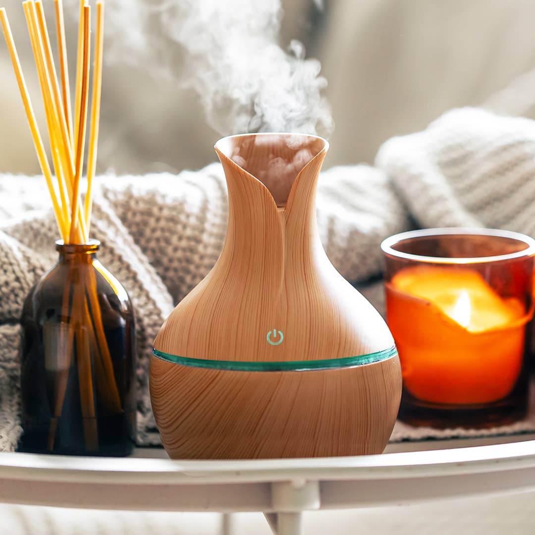 .._ 0725 Tik Tok Petal Shaped Ultrasonic Humidifier Aroma Diffuser SI
