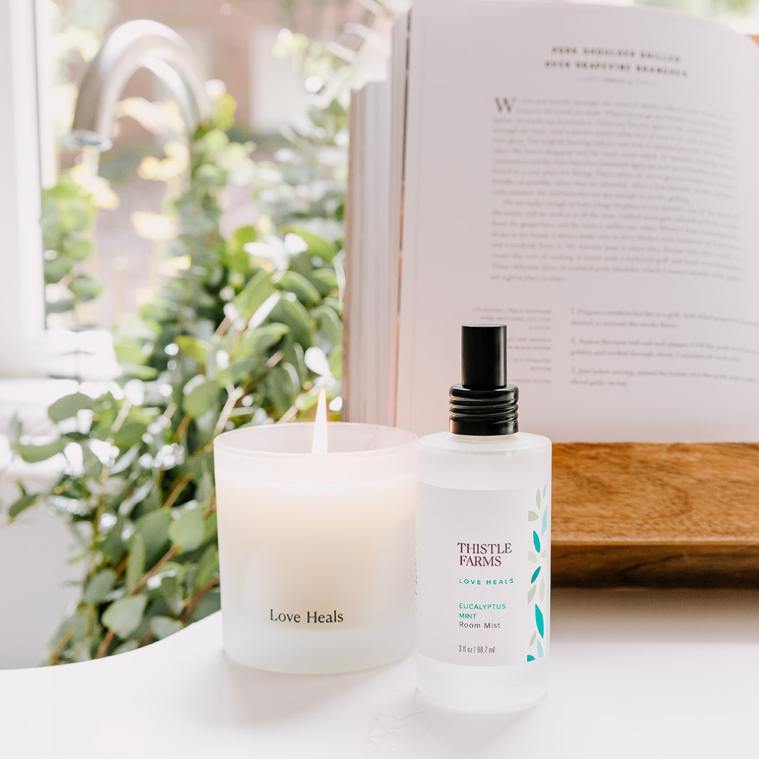 Eucalyptus Mint Soy Candle Love Heals Collection