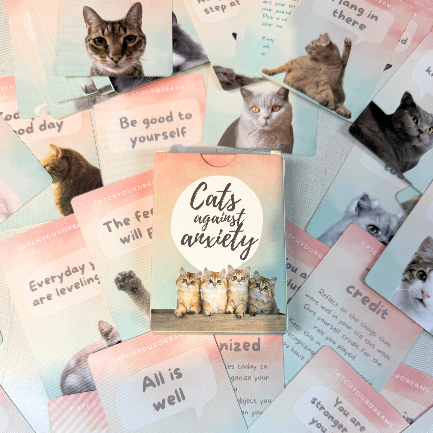 Cats Against Anxiety - Affirmation Cards for Self Care