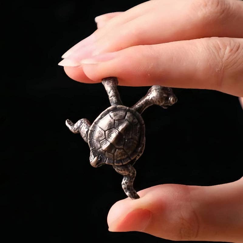 Small Brass Turtle Incense Holder