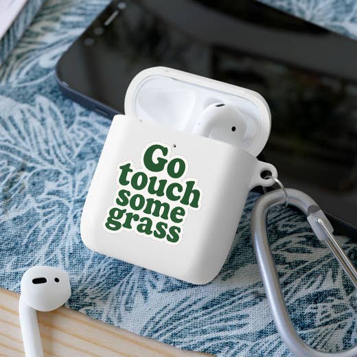 Go Touch Some Grass • Funny Retro Outdoorsy Sticker